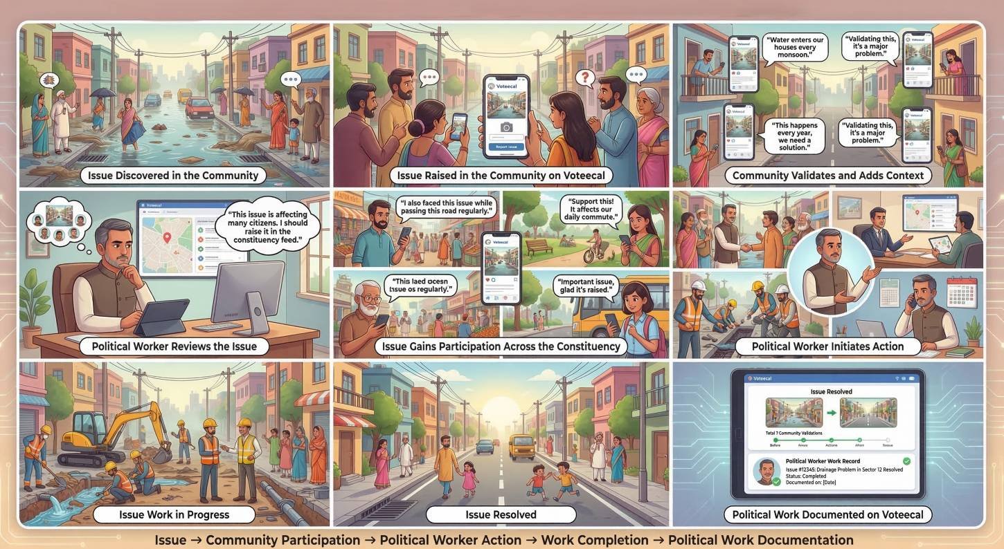 Voteecal System Diagram